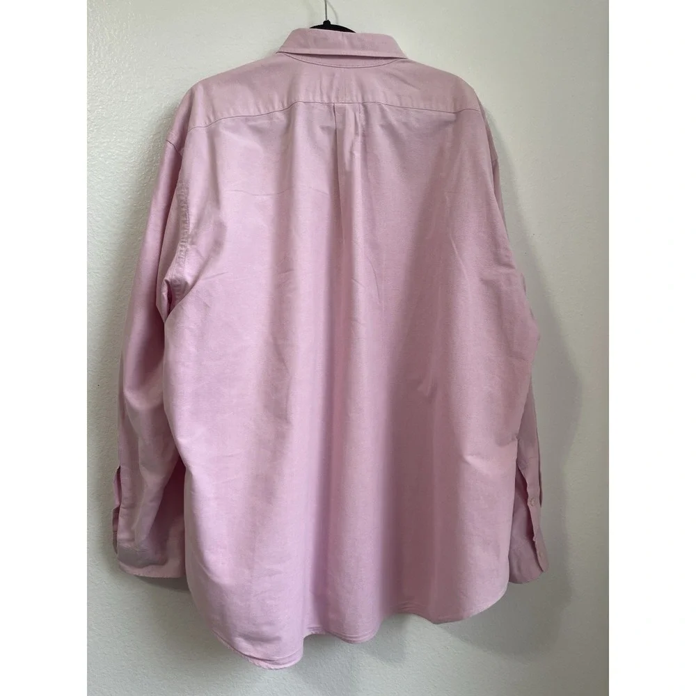Polo Ralph Lauren Mens Button Pink Shirt Oxford Pony Logo Big Size XL